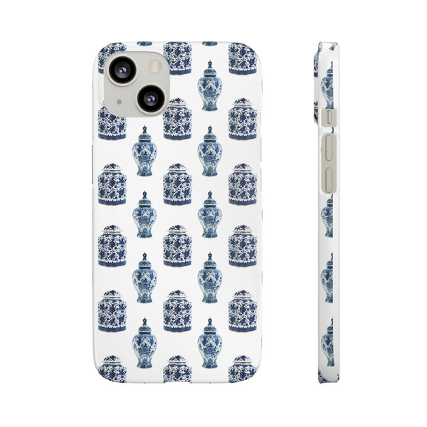 Chinoiserie Chic Blue and White Vase Preppy Phone Case