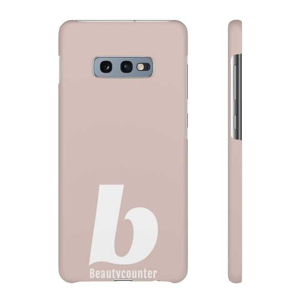 SLEEK Version Pretty Printing X Beautycounter Phone Case Blush`with White Logo