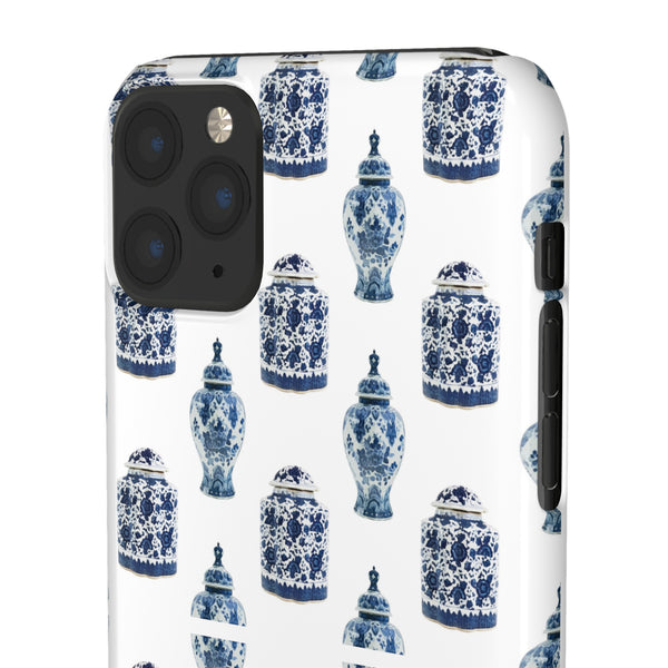 Chinoiserie Chic Blue and White Vase Preppy Phone Case