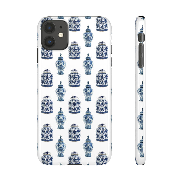 Chinoiserie Chic Blue and White Vase Preppy Phone Case