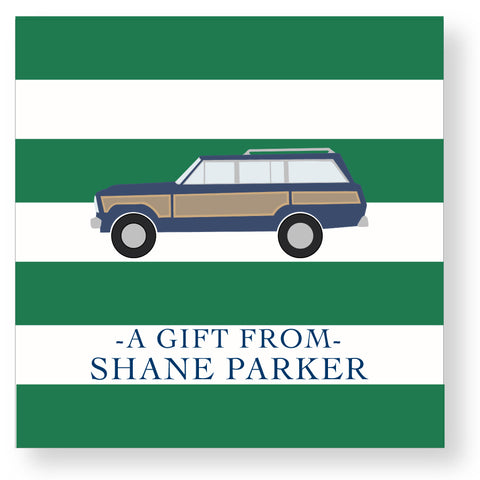 Gift Sticker Wagoneer Stripes