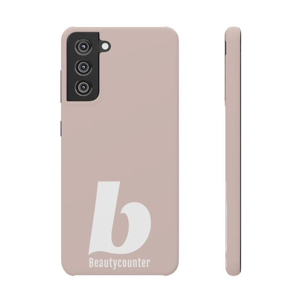 SLEEK Version Pretty Printing X Beautycounter Phone Case Blush`with White Logo