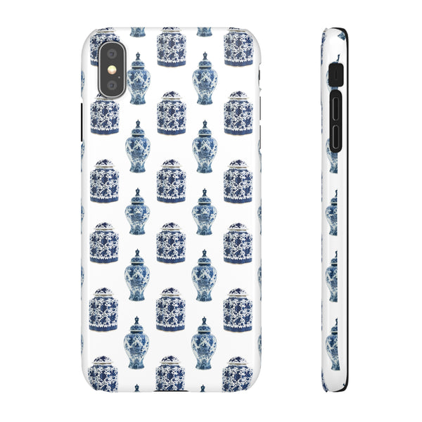 Chinoiserie Chic Blue and White Vase Preppy Phone Case