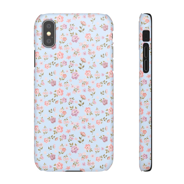 Loveshackfancy Shabby Chic Ditsy Floral Blue Phone Case