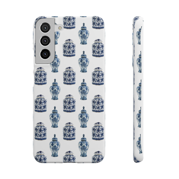 Chinoiserie Chic Blue and White Vase Preppy Phone Case