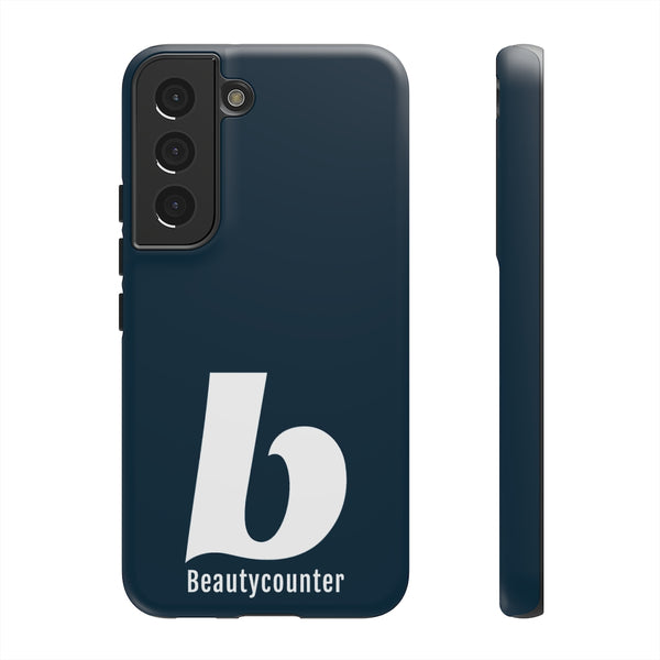 TOUGH Version Pretty Printing X Beautycounter Limited Edition Case Navy with White logo