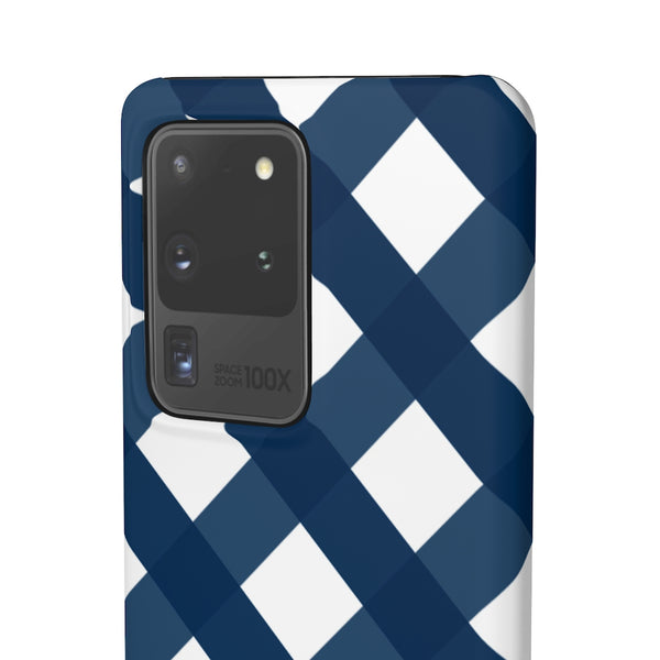 Ginghman Navy + White Blue Phone Case