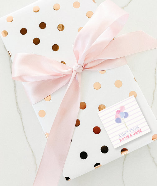 Gift Sticker Watercolor Balloons