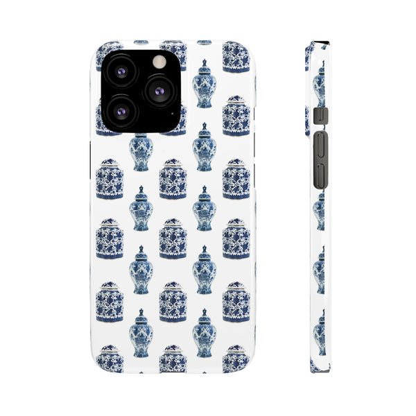 Chinoiserie Chic Blue and White Vase Preppy Phone Case