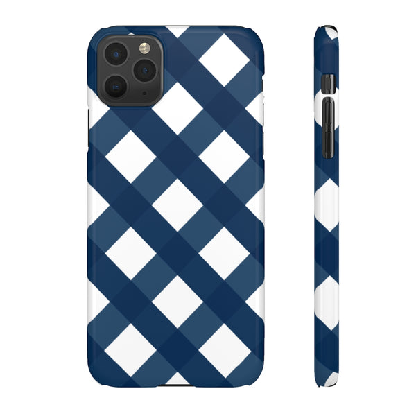 SLEEK Version Pretty Printing x Beautycounter Classic Navy Gingham Phone Case