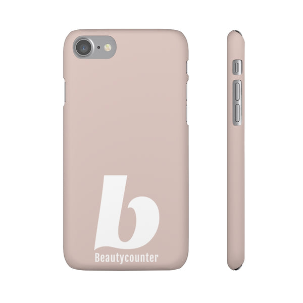 SLEEK Version Pretty Printing X Beautycounter Phone Case Blush`with White Logo