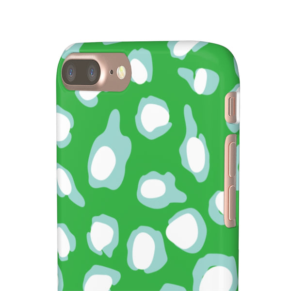 Chic Spots Green + Aqua Phone Case