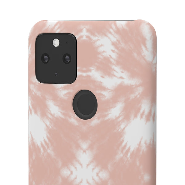 Tie Dye Shibori Blush + White Phone Case
