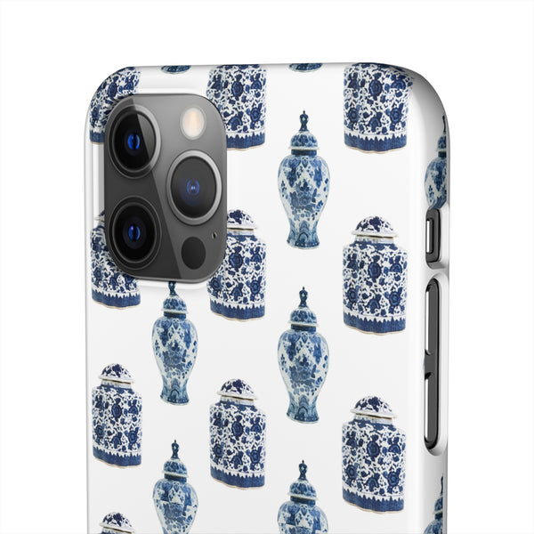 Chinoiserie Chic Blue and White Vase Preppy Phone Case