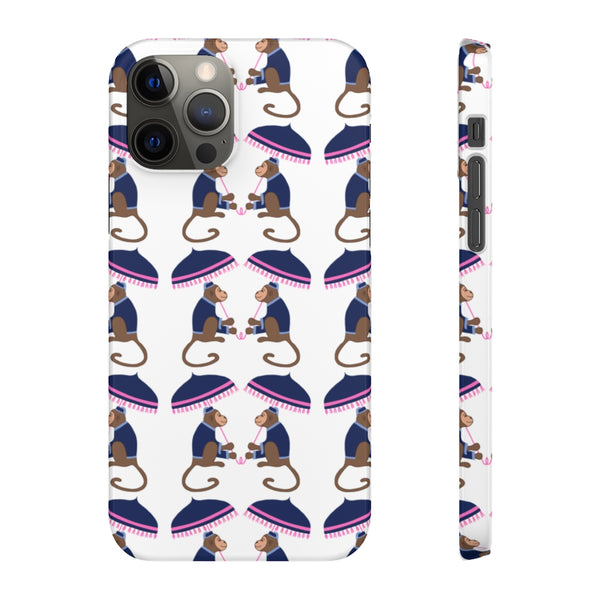 Monkey See Monkey Do Navy Phone Case