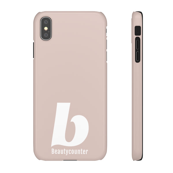 SLEEK Version Pretty Printing X Beautycounter Phone Case Blush`with White Logo