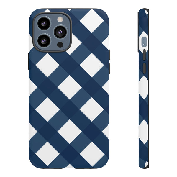 TOUGH Version Pretty Printing X Beautycounter Limited Edition Case Gingham Navy + White