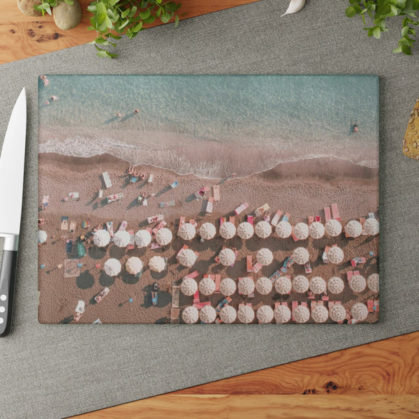 Cutting Board, Aerial Beach Scene choose 8x11 or 11x15 Makes the perfect hostess gift