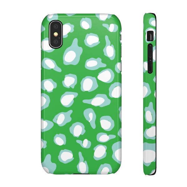 Chic Spots Green + Aqua Phone Case
