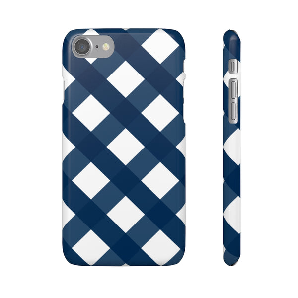 Ginghman Navy + White Blue Phone Case