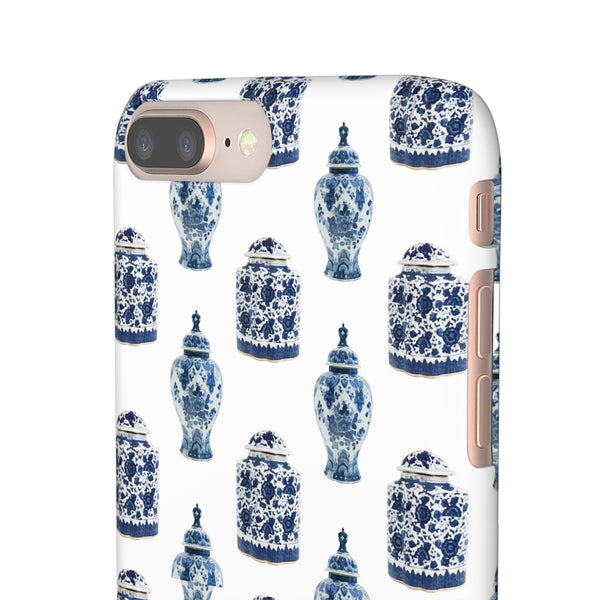 Chinoiserie Chic Blue and White Vase Preppy Phone Case