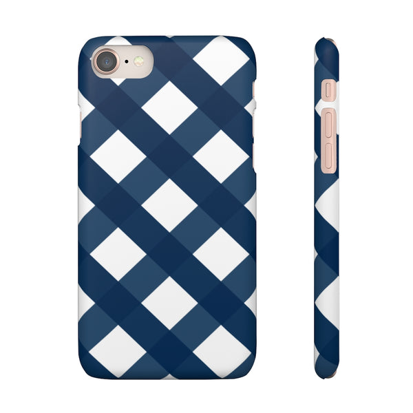 SLEEK Version Pretty Printing x Beautycounter Classic Navy Gingham Phone Case