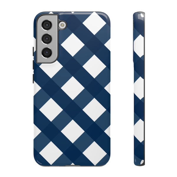 TOUGH Version Pretty Printing X Beautycounter Limited Edition Case Gingham Navy + White