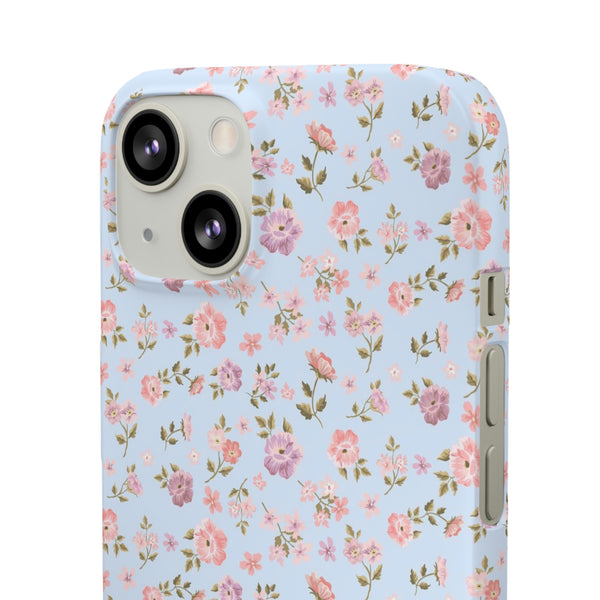 Loveshackfancy Shabby Chic Ditsy Floral Blue Phone Case