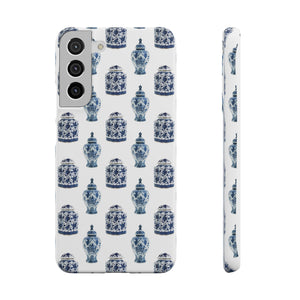 Chinoiserie Chic Blue and White Vase Preppy Phone Case