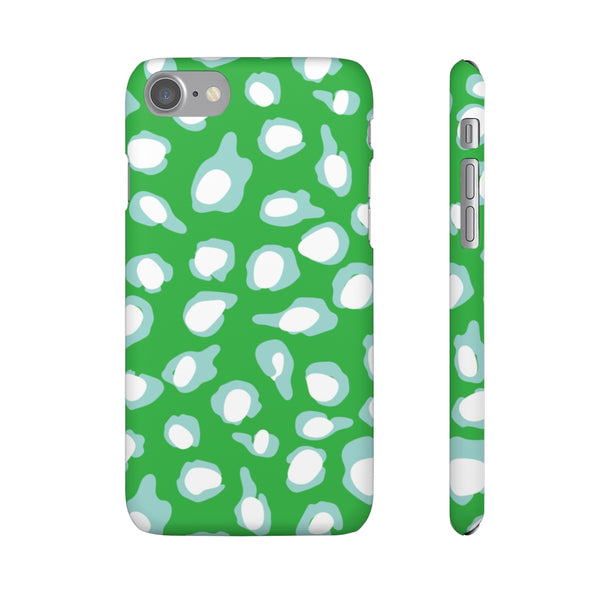 Chic Spots Green + Aqua Phone Case