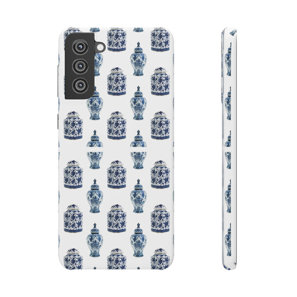 Chinoiserie Chic Blue and White Vase Preppy Phone Case