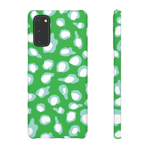 Chic Spots Green + Aqua Phone Case