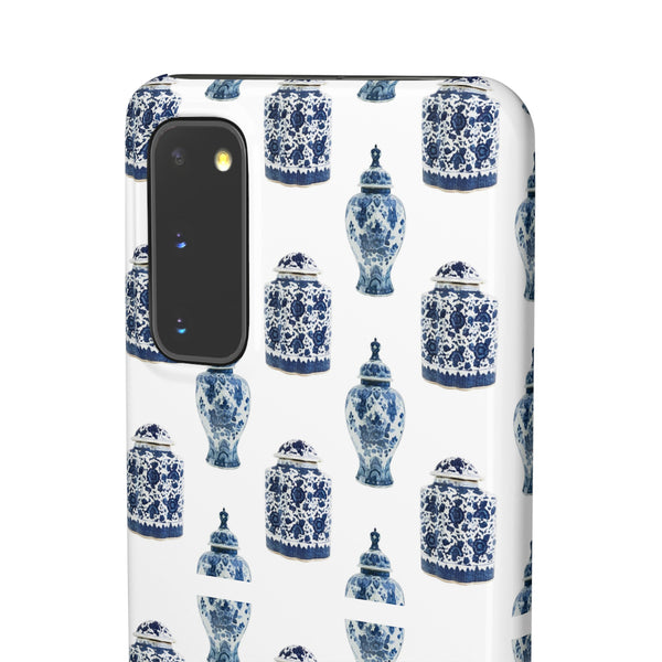 Chinoiserie Chic Blue and White Vase Preppy Phone Case