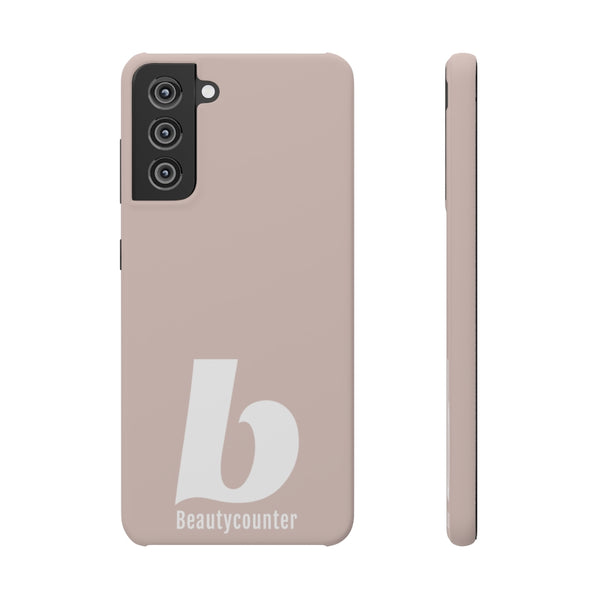SLEEK Version Pretty Printing X Beautycounter Phone Case Blush`with White Logo
