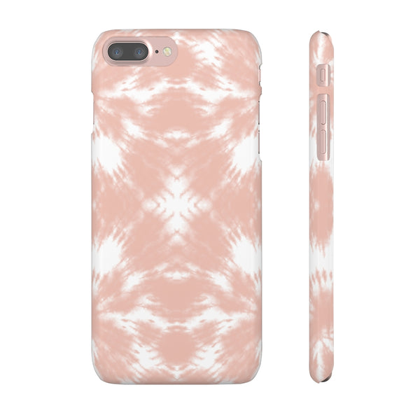 Tie Dye Shibori Blush + White Phone Case