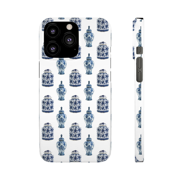 Chinoiserie Chic Blue and White Vase Preppy Phone Case