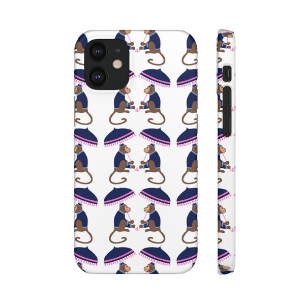 Monkey See Monkey Do Navy Phone Case