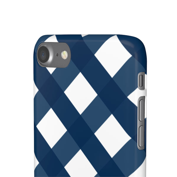 Ginghman Navy + White Blue Phone Case
