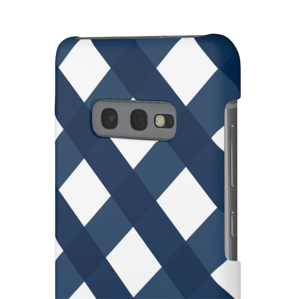 Ginghman Navy + White Blue Phone Case