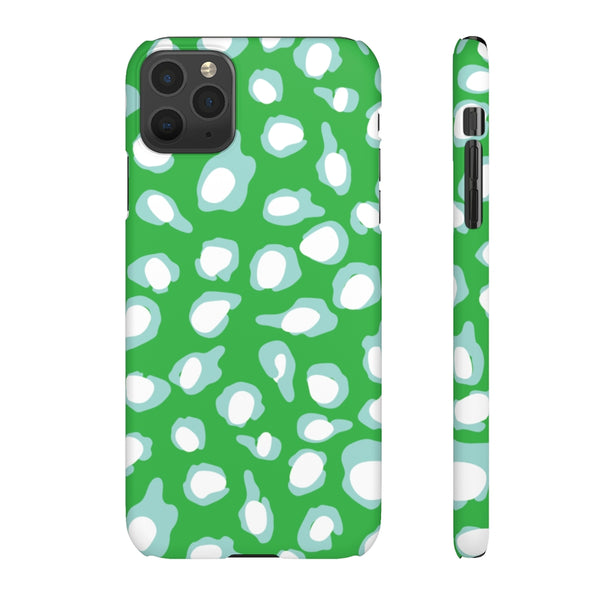 Chic Spots Green + Aqua Phone Case