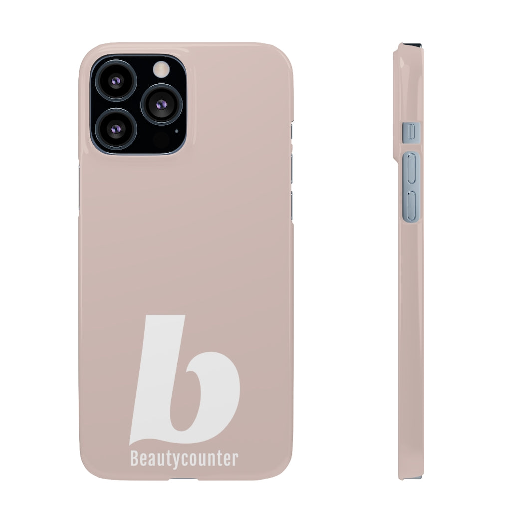 SLEEK Version Pretty Printing X Beautycounter Phone Case Blush`with White Logo