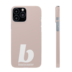 SLEEK Version Pretty Printing X Beautycounter Phone Case Blush`with White Logo