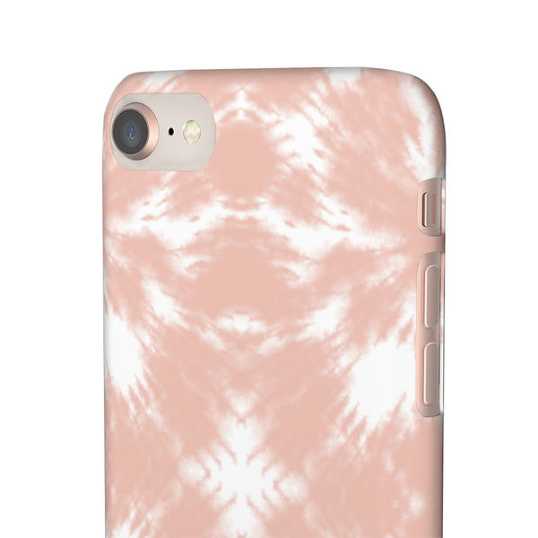Tie Dye Shibori Blush + White Phone Case
