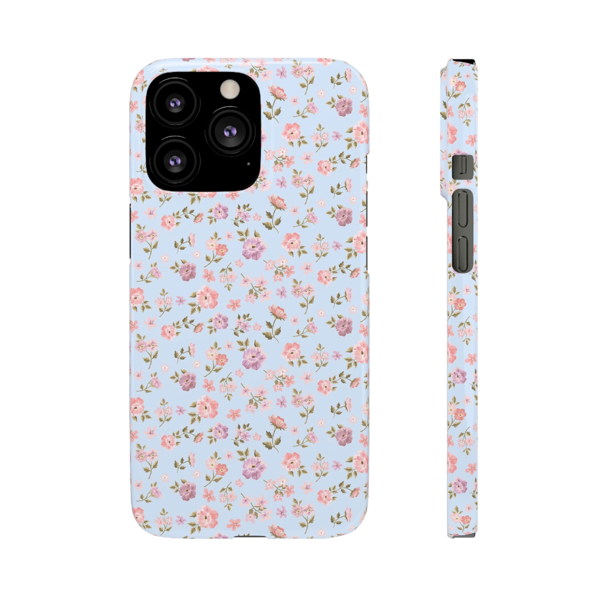 Loveshackfancy Shabby Chic Ditsy Floral Blue Phone Case