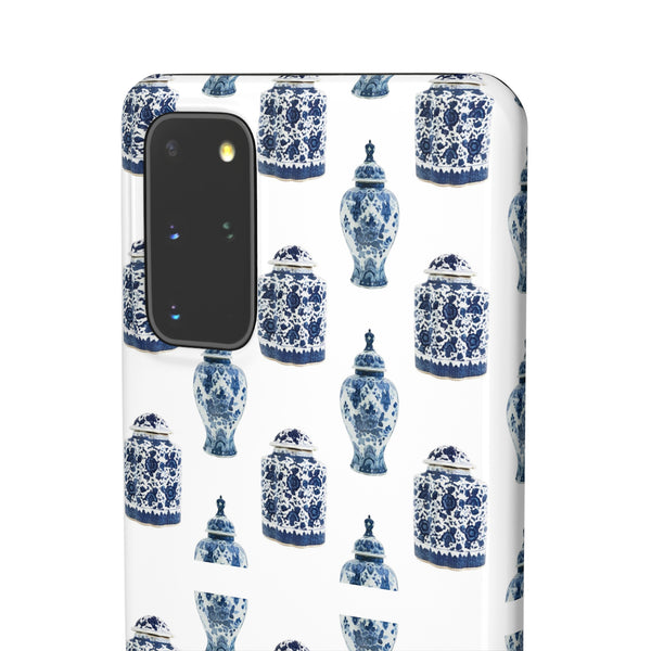 Chinoiserie Chic Blue and White Vase Preppy Phone Case