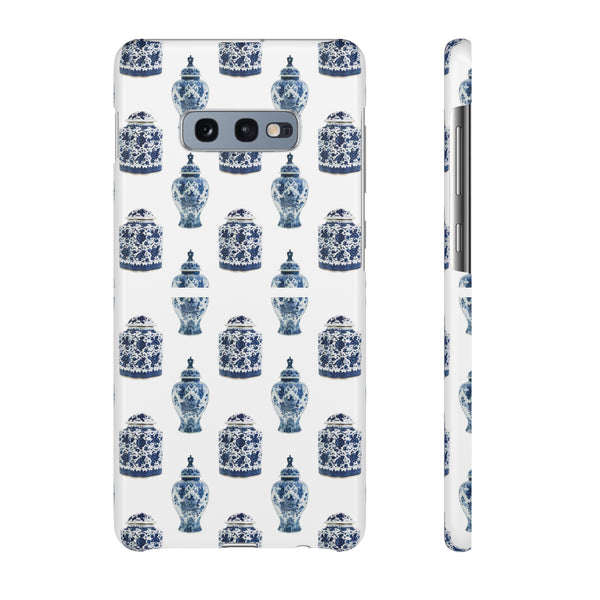 Chinoiserie Chic Blue and White Vase Preppy Phone Case