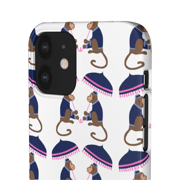Monkey See Monkey Do Navy Phone Case