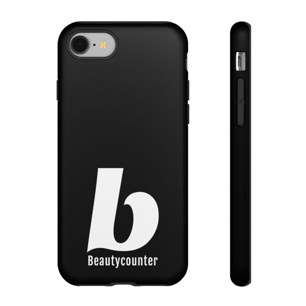 TOUGH Version Pretty Printing X Beautycounter Limited Edition Case Black with White logo