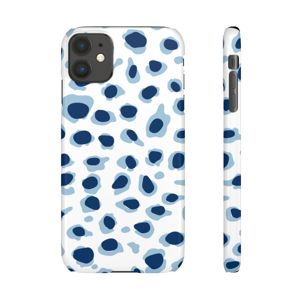 Preppy Leopard Blue + Navy Phone Case – prettyprinting.com
