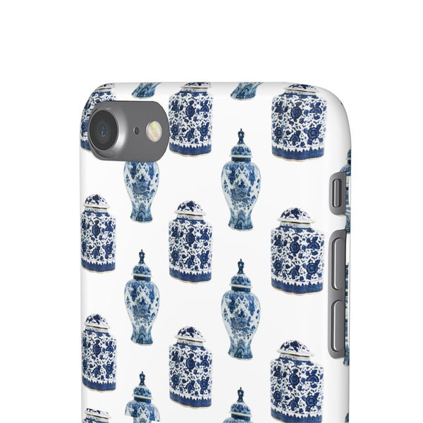 Chinoiserie Chic Blue and White Vase Preppy Phone Case